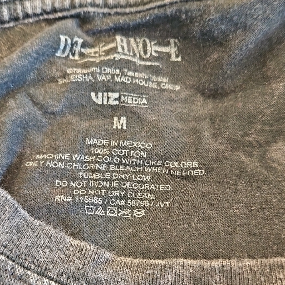 Death Note Misa Graphic Black And Gray T-Shirt Size Medium - Picture 6 of 6